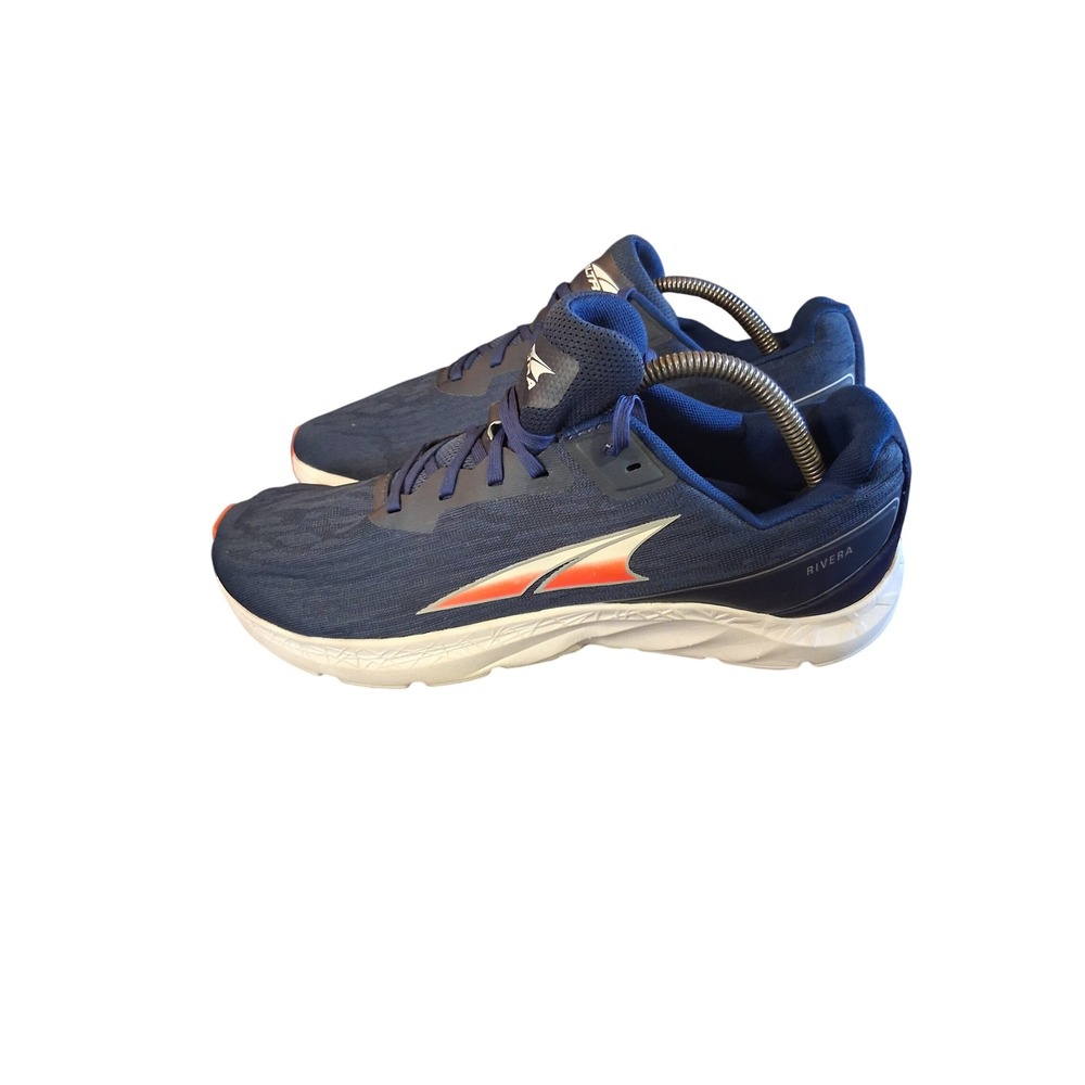 Altra Rivera Mens 10.5 Navy Blue Orange Road Running Shoes AL0A4VQL445